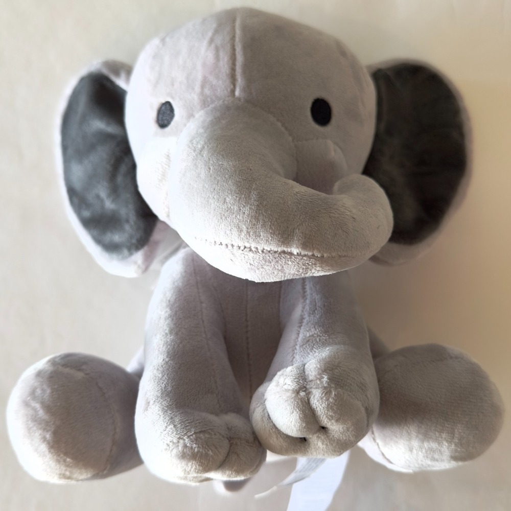 NEW Bedtime Originals Humphrey‎ Choo Choo Gray Plush Elephant-Stuffed Animal